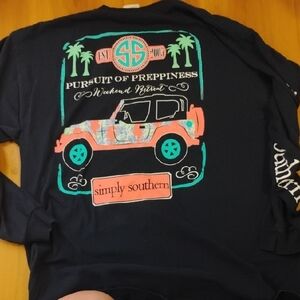 Simply Southern Black Long Sleeve Graphic Tee
